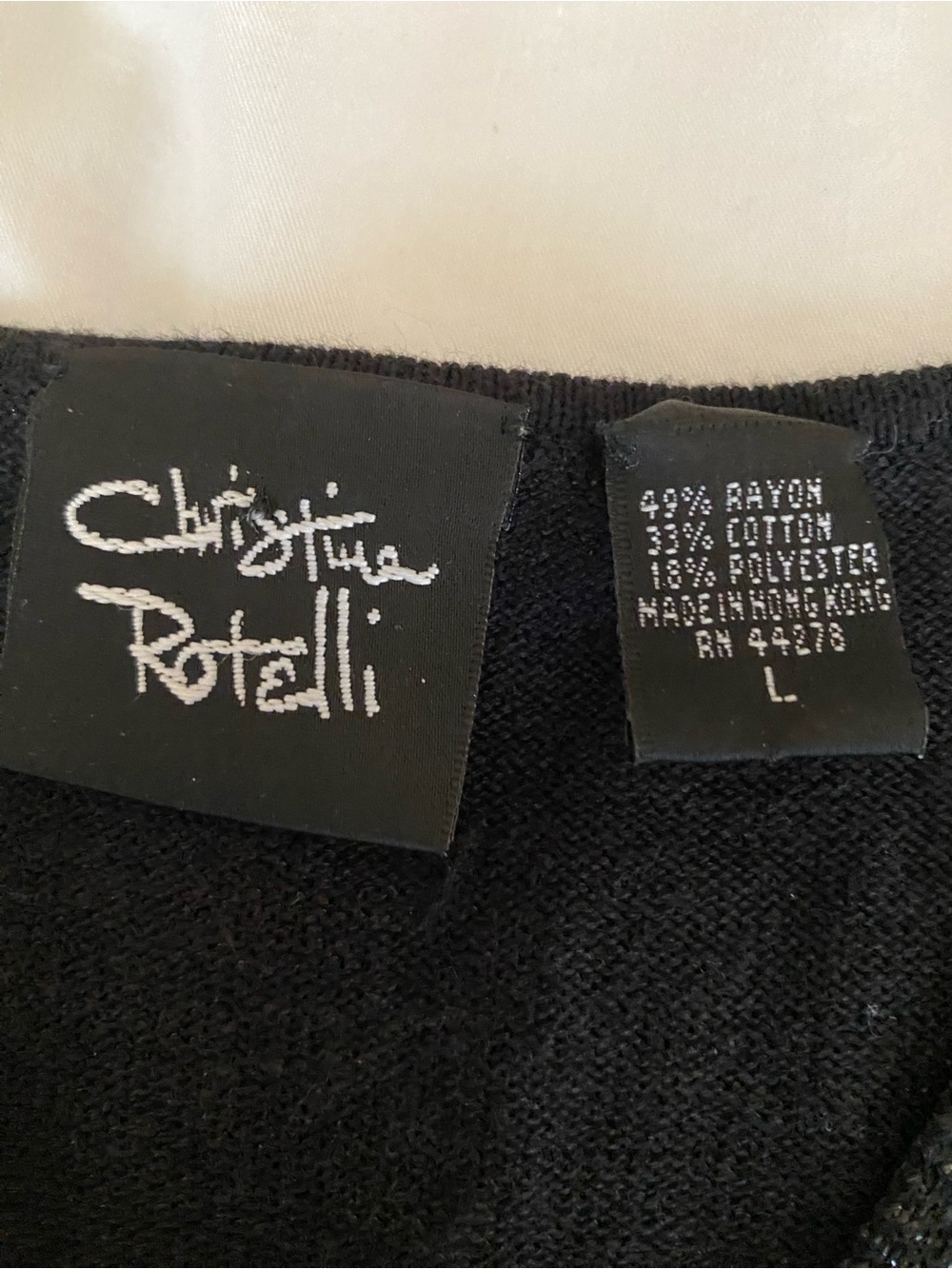 Christina Rotelli Art to Wear Martini Glasses Novelty Cardigan Size Large - Picture 6 of 12